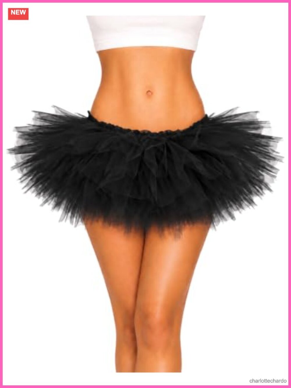 5-Layer Tulle Tutu Skirt Women's Halloween Cosplay Dance Skirt Satin Lining
